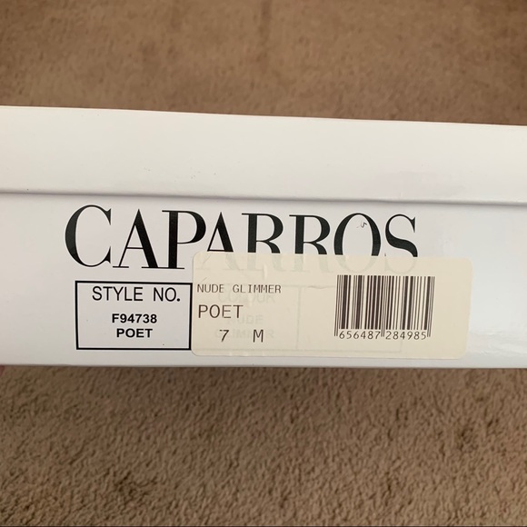 Caparros Nude Glimmer Pumps with Rhinestones - Picture 10 of 10